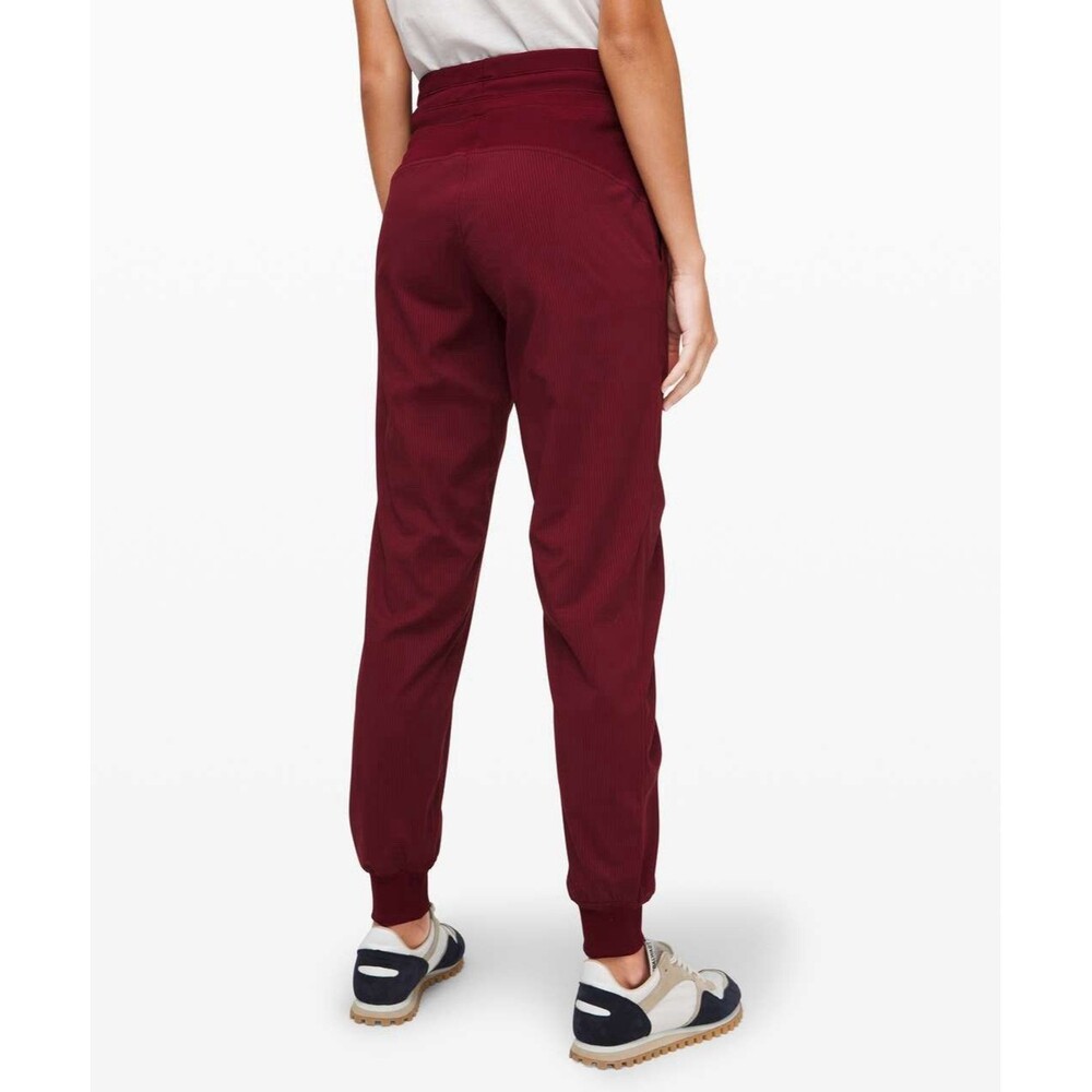 Lululemon Women's Dance Studio Burgundy Athletic Joggers Size 10